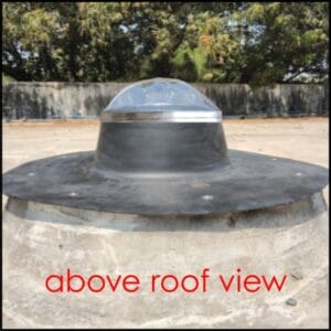 Sunlight pipe on RCC slabs installation process