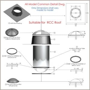 Sunlight Pipe ™ for RCC slabs